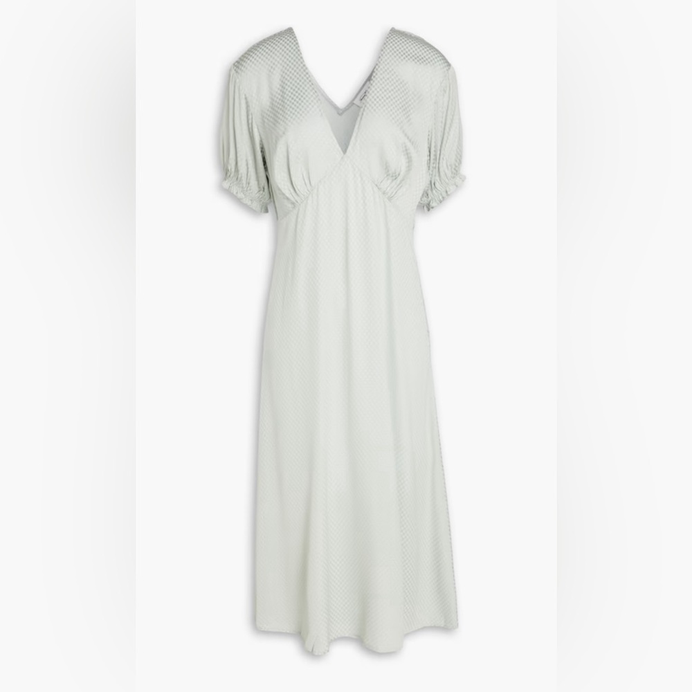 AMERICAN VINTAGE Karow gathered jacquard midi dress